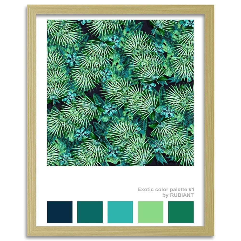 Glezna bēšā rāmī - Acapulco Green Home Trends DECO