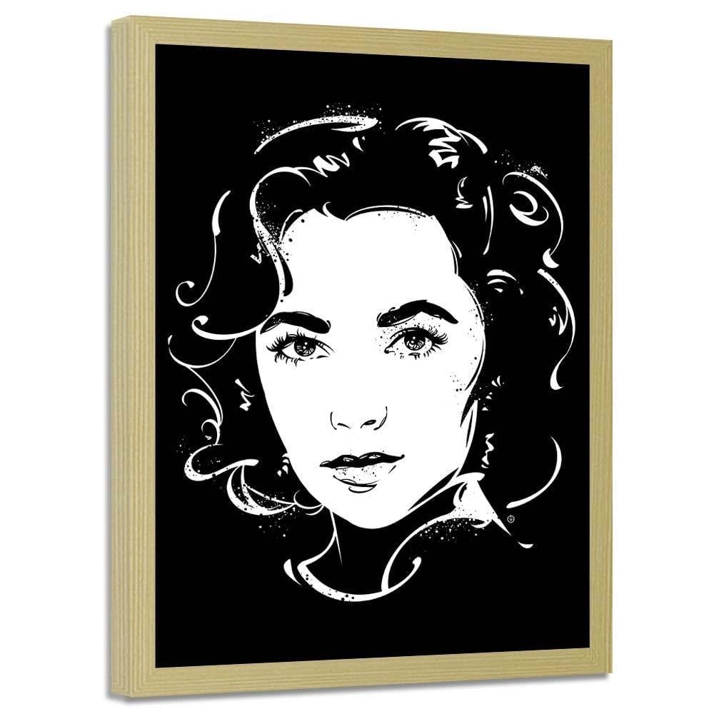 Glezna bēšā rāmī - Actress Image Black And White Home Trends DECO