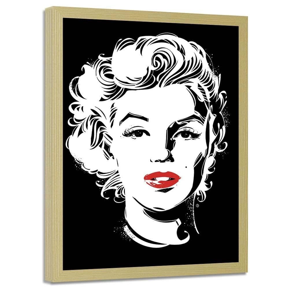 Glezna bēšā rāmī - American Actress Black And White Home Trends DECO