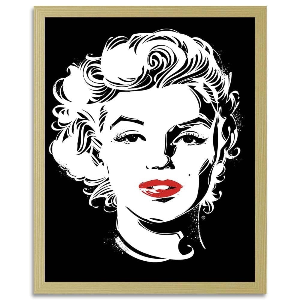 Glezna bēšā rāmī - American Actress Black And White Home Trends DECO