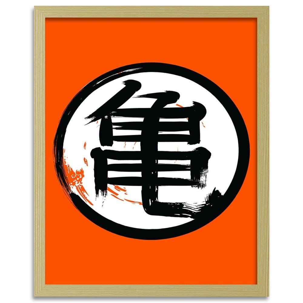 Glezna bēšā rāmī - Anime Morife Orange Home Trends DECO