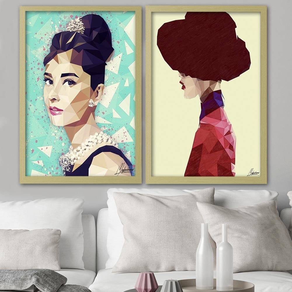 Glezna bēšā rāmī - Audrey Home Trends DECO