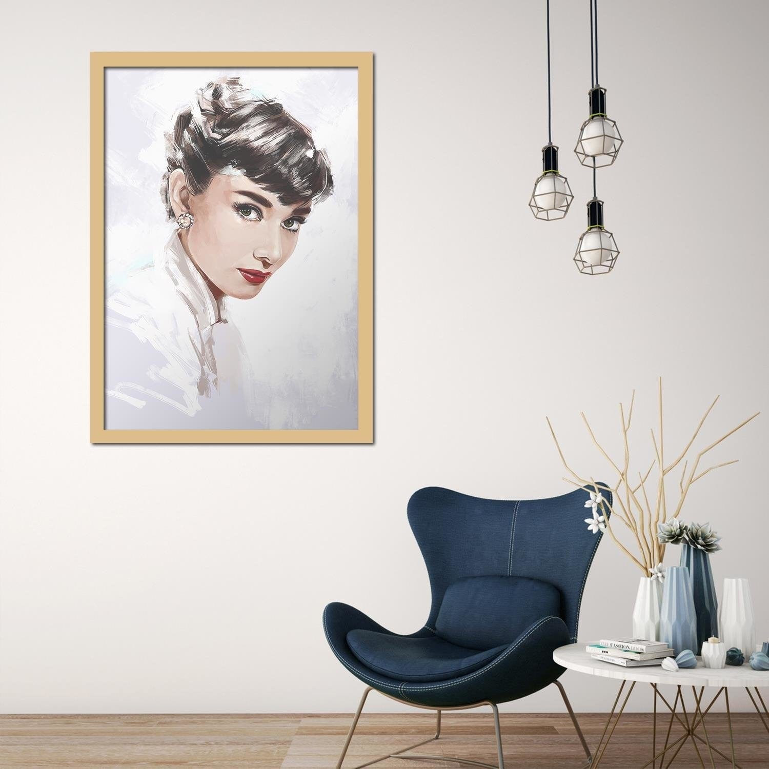 Glezna bēšā rāmī - Audrey Home Trends DECO