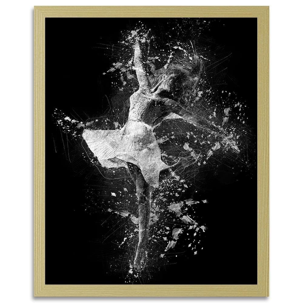 Glezna bēšā rāmī - Ballet dancer Home Trends DECO