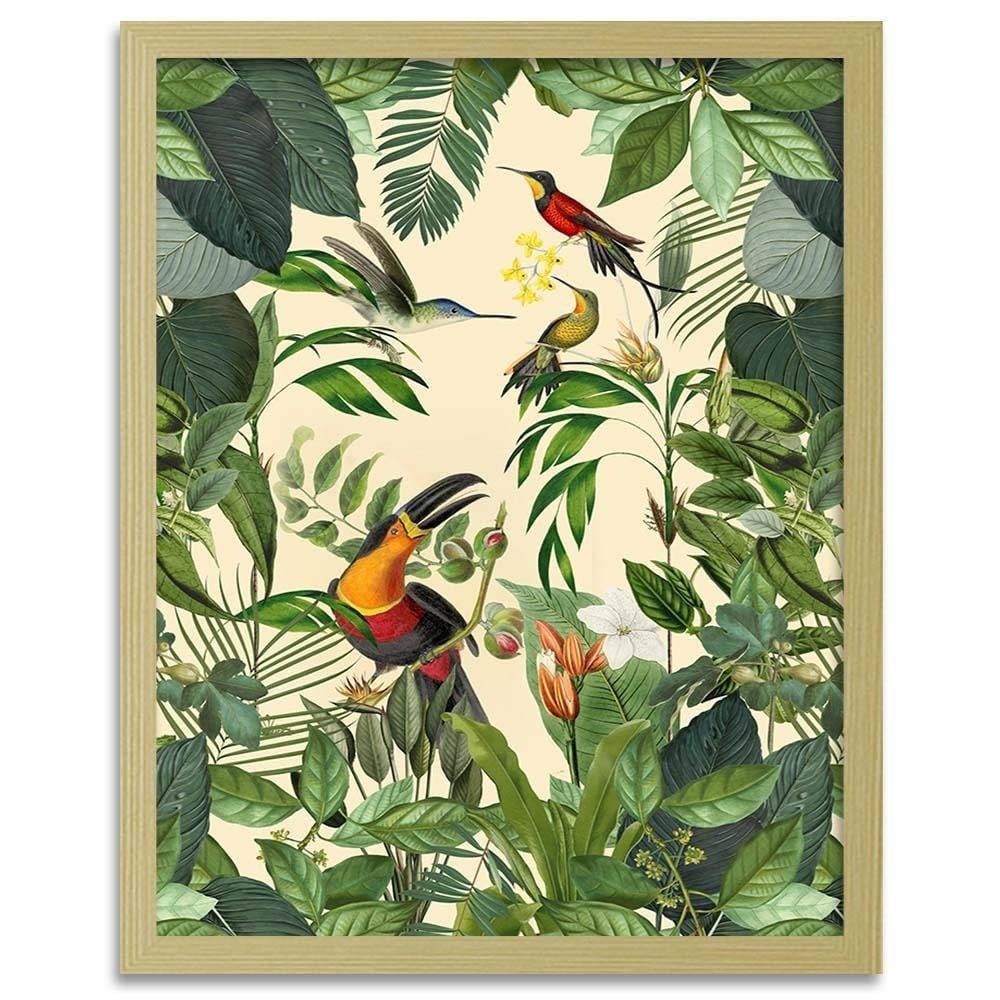 Glezna bēšā rāmī - Bird Heaven Home Trends DECO