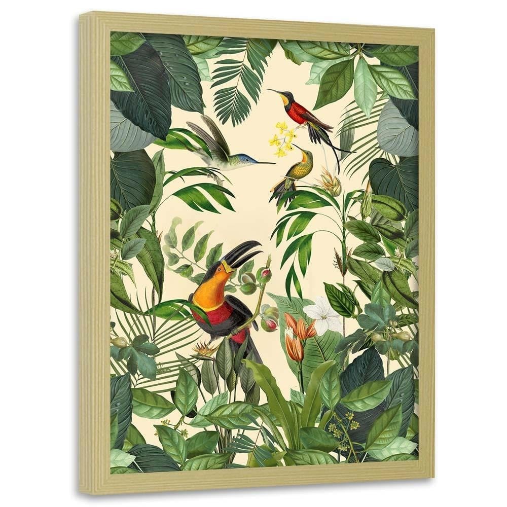 Glezna bēšā rāmī - Bird Heaven Home Trends DECO