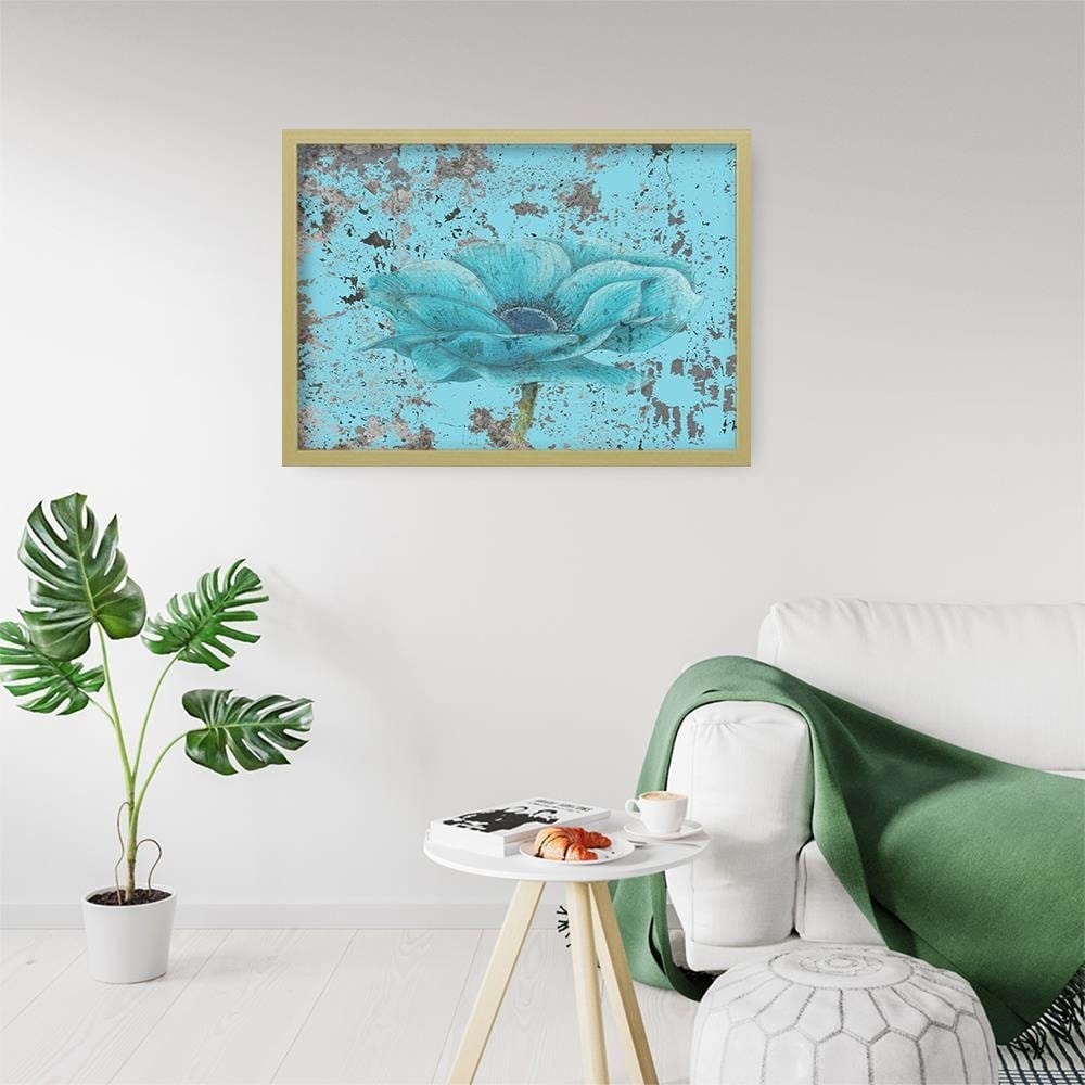 Glezna bēšā rāmī - Blue Orchid Home Trends DECO