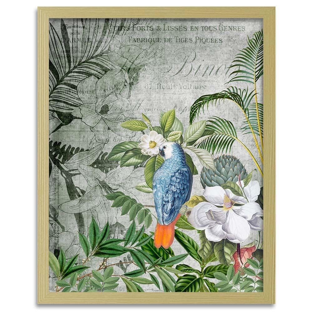 Glezna bēšā rāmī - Blue Parrot Home Trends DECO