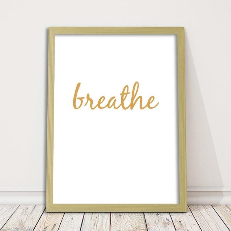 Glezna bēšā rāmī - Breathe 5 Home Trends DECO