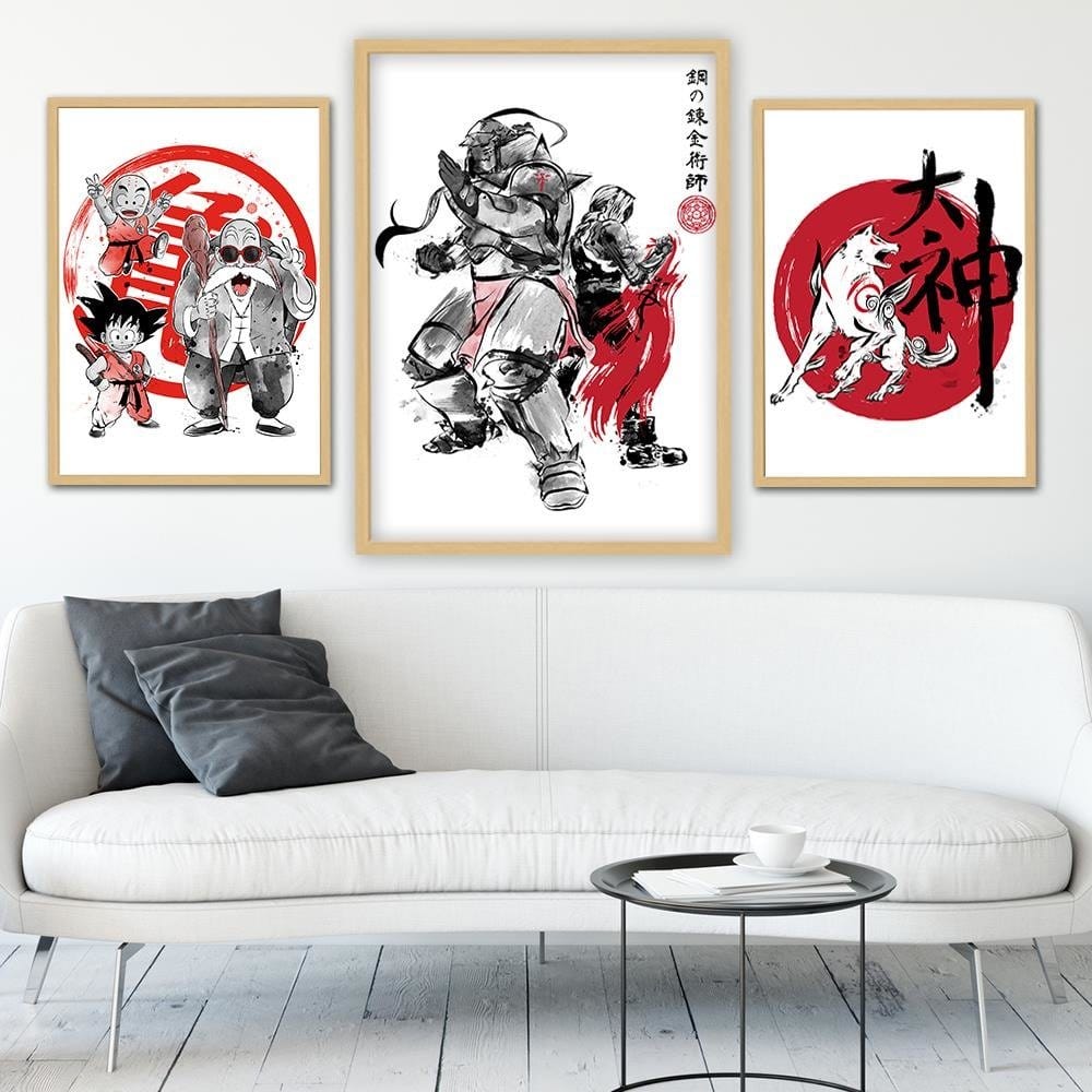 Glezna bēšā rāmī - Brotherhood Red Home Trends DECO