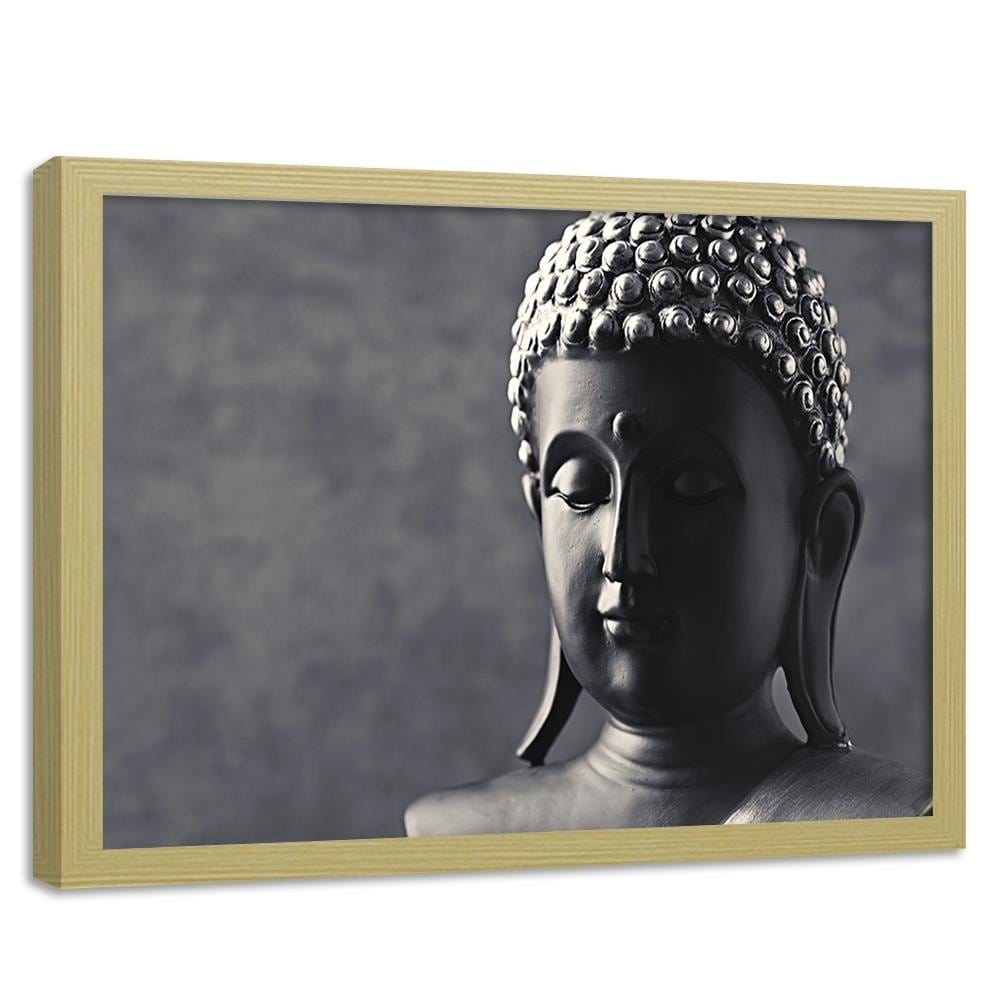 Glezna bēšā rāmī - Buddha Statue Home Trends DECO