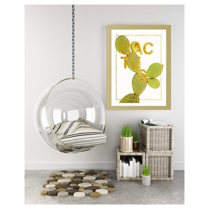 Glezna bēšā rāmī - Cactus 2 Home Trends DECO