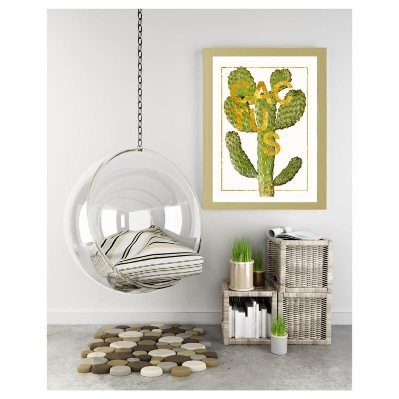 Glezna bēšā rāmī - Cactus Home Trends DECO