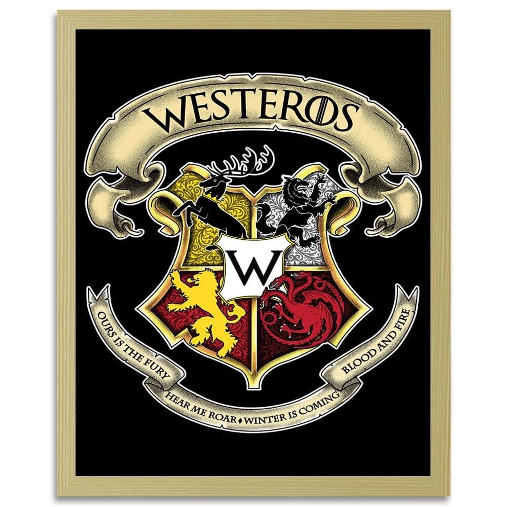 Glezna bēšā rāmī - Coat Of Arms Home Trends DECO