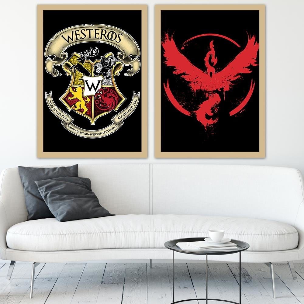Glezna bēšā rāmī - Coat Of Arms Home Trends DECO