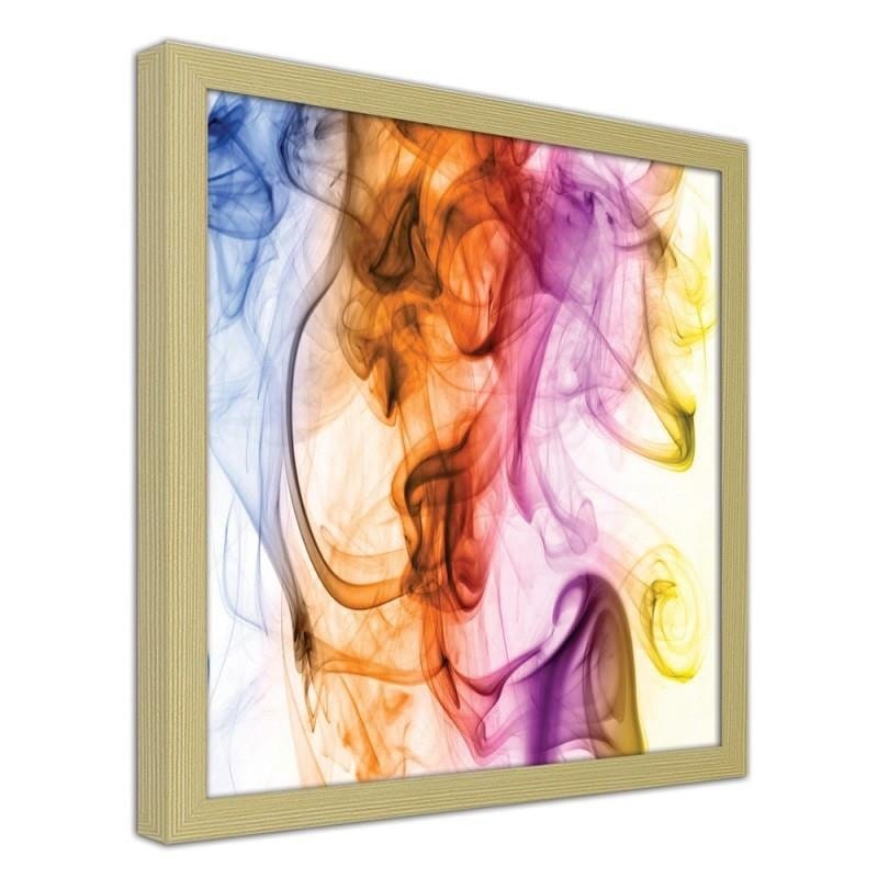 Glezna bēšā rāmī - Colour smoke Home Trends DECO