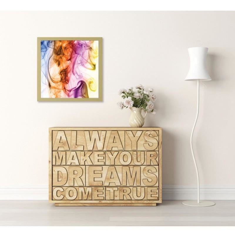 Glezna bēšā rāmī - Colour smoke Home Trends DECO