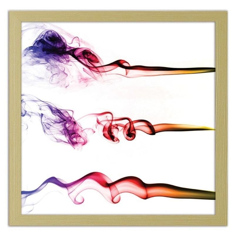 Glezna bēšā rāmī - Colourful smoke Home Trends DECO