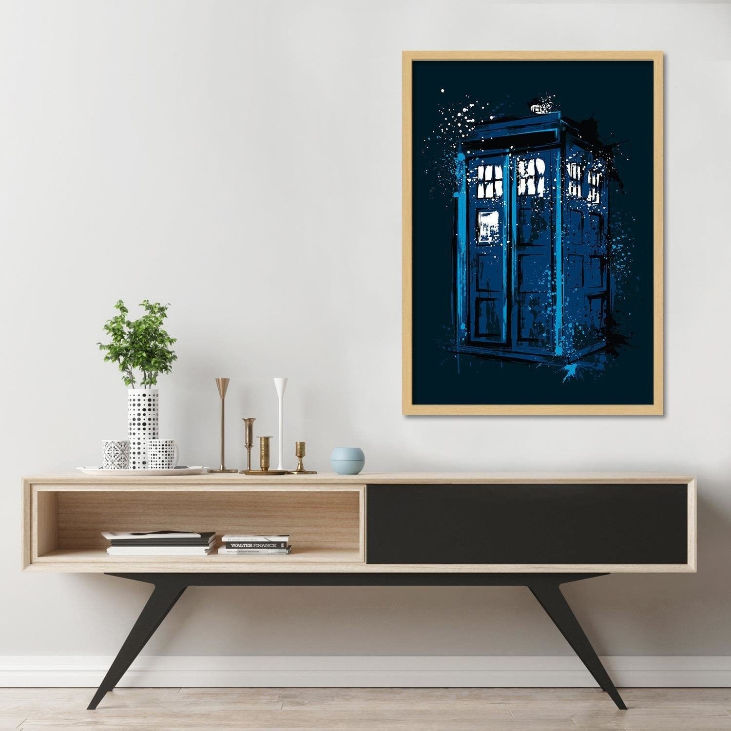 Glezna bēšā rāmī - Concept Art Blue Home Trends DECO
