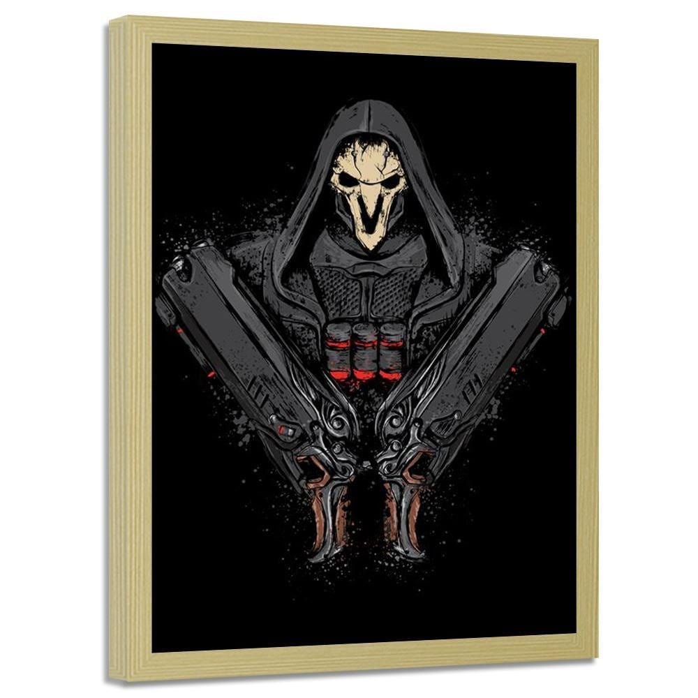 Glezna bēšā rāmī - Death Comes Black Home Trends DECO