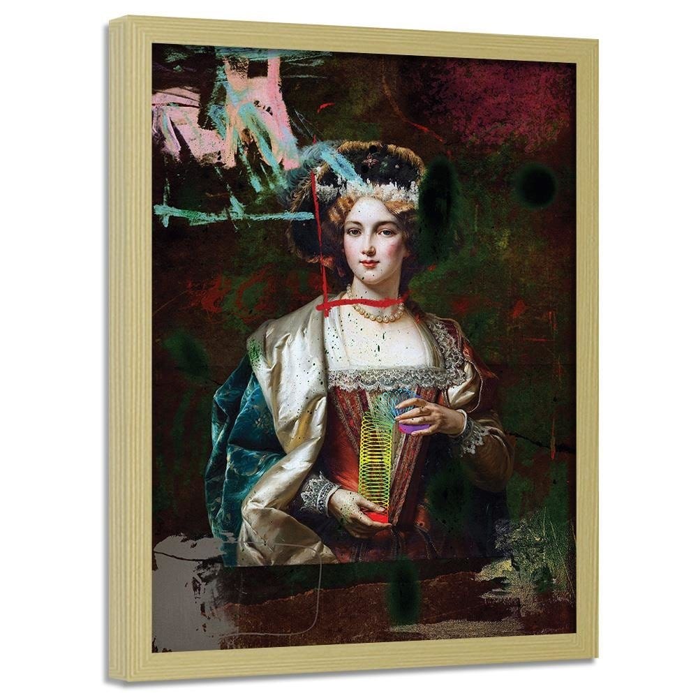 Glezna bēšā rāmī - Digital Collage Image Home Trends DECO