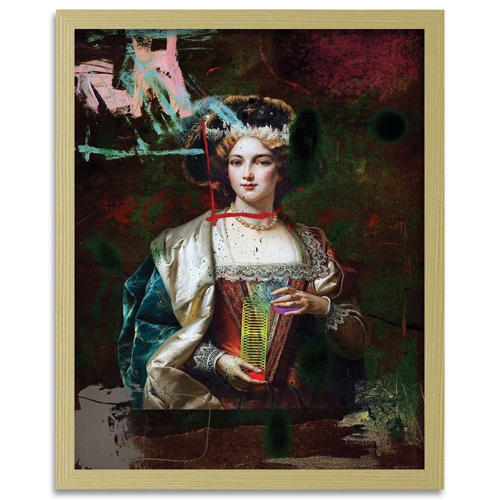 Glezna bēšā rāmī - Digital Collage Image Home Trends DECO