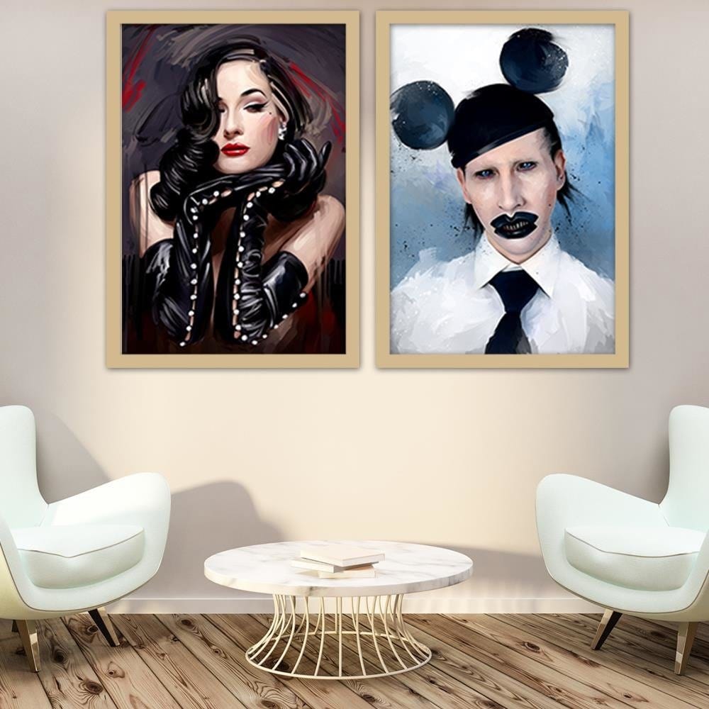 Glezna bēšā rāmī - Diva Home Trends DECO