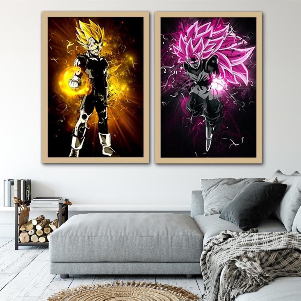 Glezna bēšā rāmī - Dragon Ball 2 Home Trends DECO