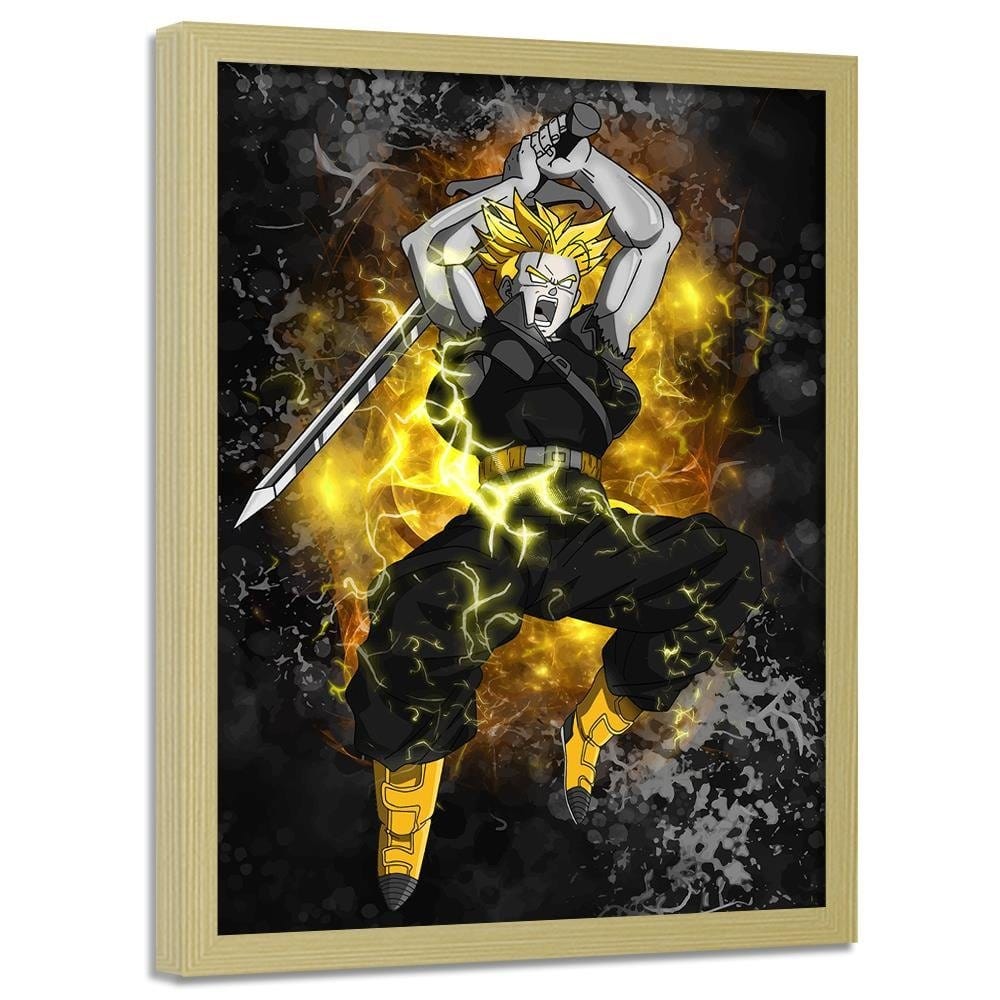 Glezna bēšā rāmī - Dragon Ball 3 Home Trends DECO