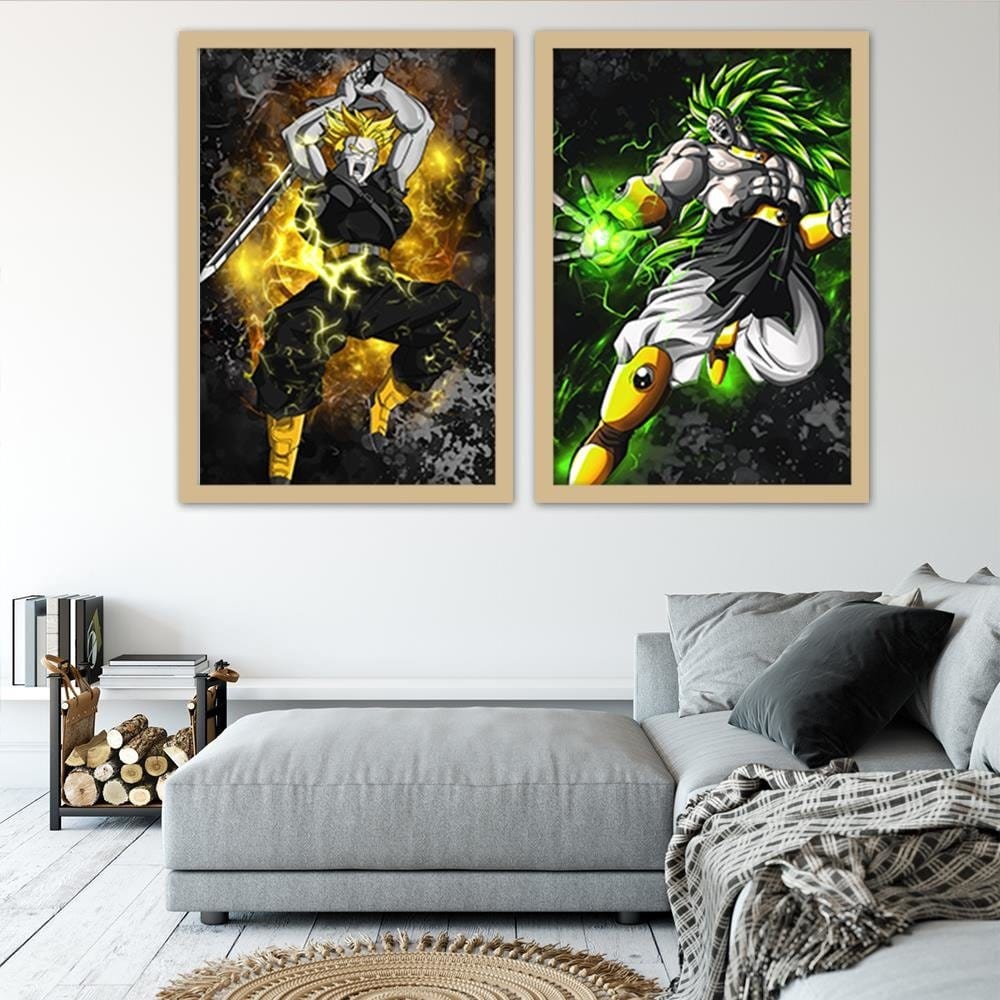 Glezna bēšā rāmī - Dragon Ball 3 Home Trends DECO