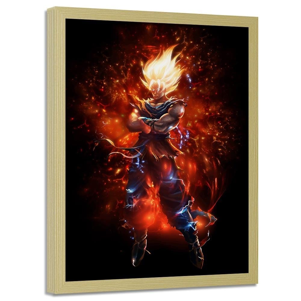 Glezna bēšā rāmī - Dragon Ball 5 Home Trends DECO