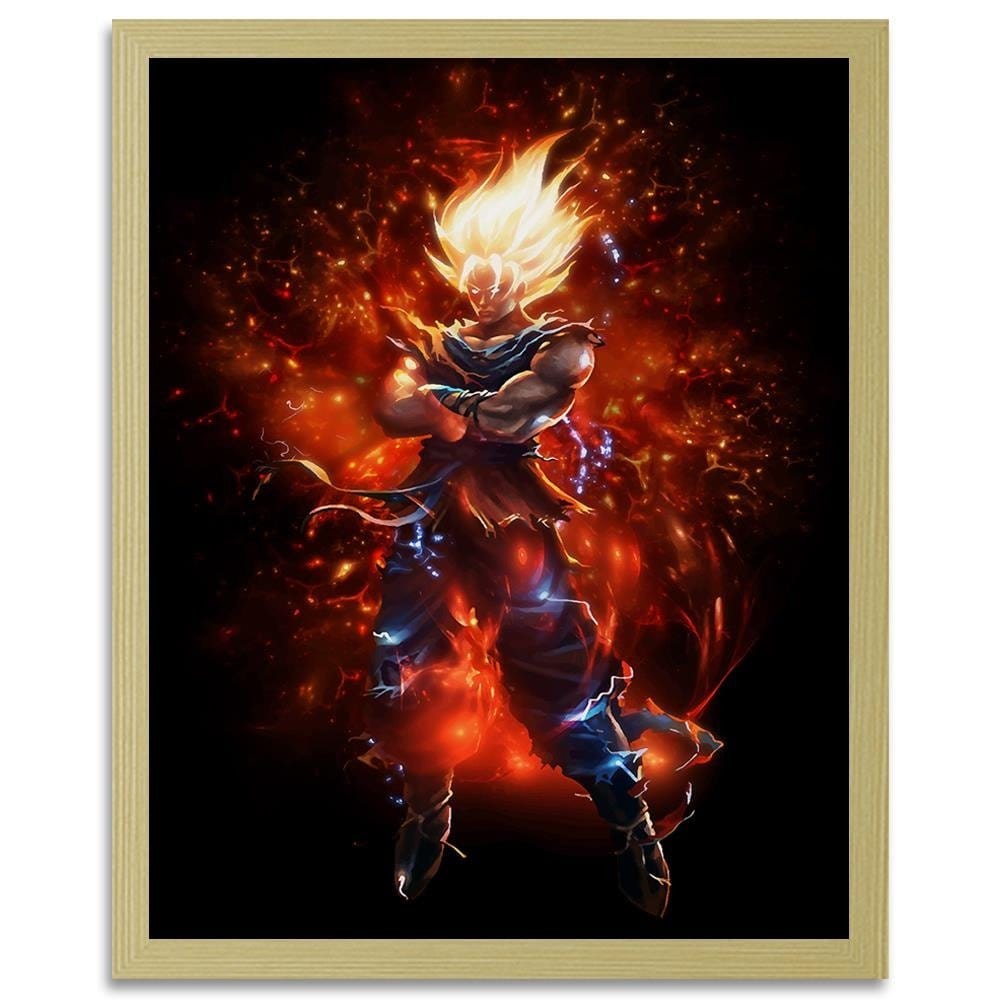 Glezna bēšā rāmī - Dragon Ball 5 Home Trends DECO