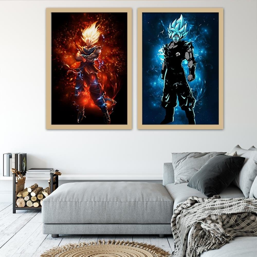 Glezna bēšā rāmī - Dragon Ball 5 Home Trends DECO