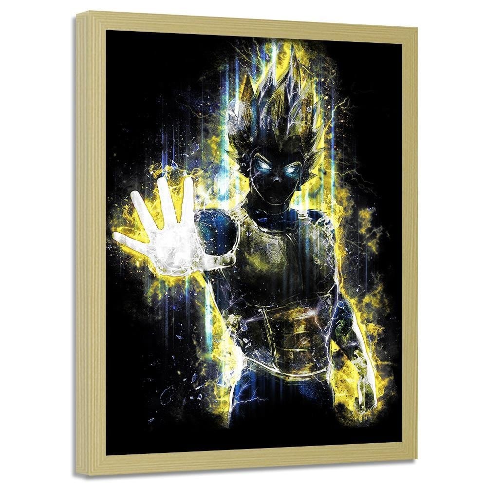 Glezna bēšā rāmī - Dragonball Vegeta Home Trends DECO