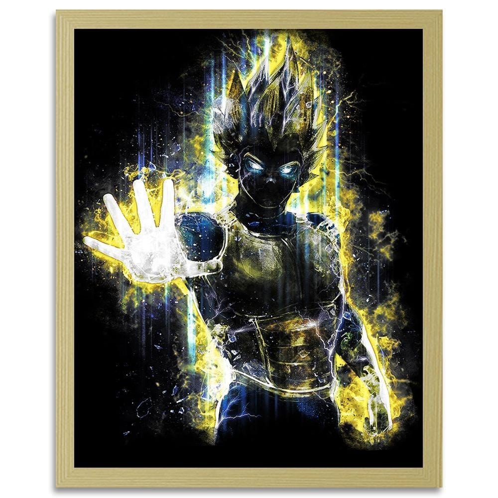 Glezna bēšā rāmī - Dragonball Vegeta Home Trends DECO