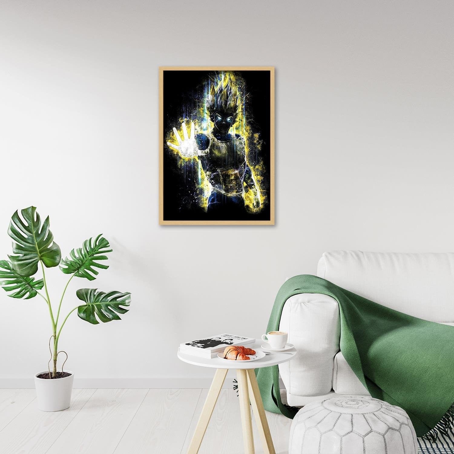 Glezna bēšā rāmī - Dragonball Vegeta Home Trends DECO