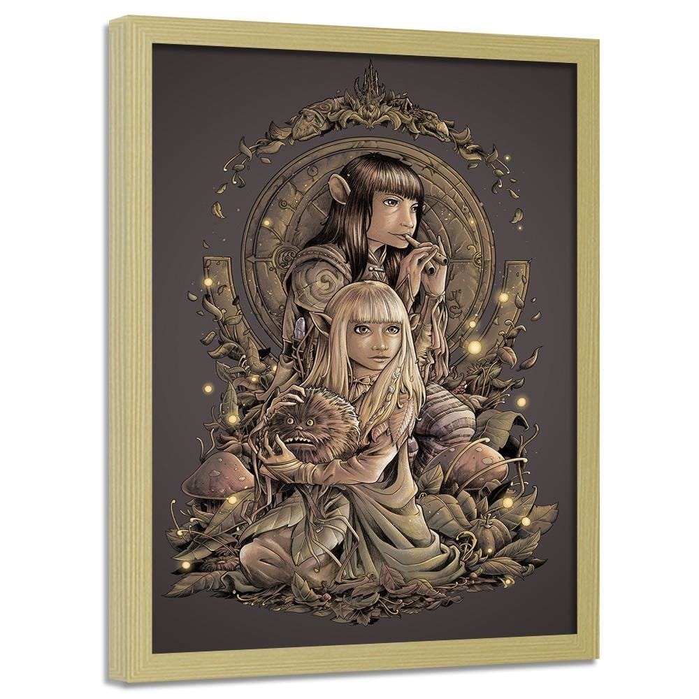 Glezna bēšā rāmī - Elven Pair Home Trends DECO