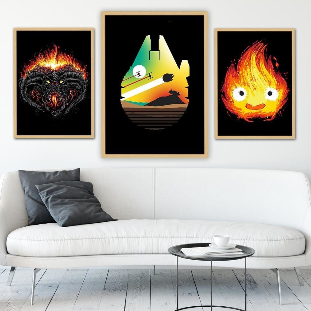 Glezna bēšā rāmī - Escape From Desert Planet Home Trends DECO