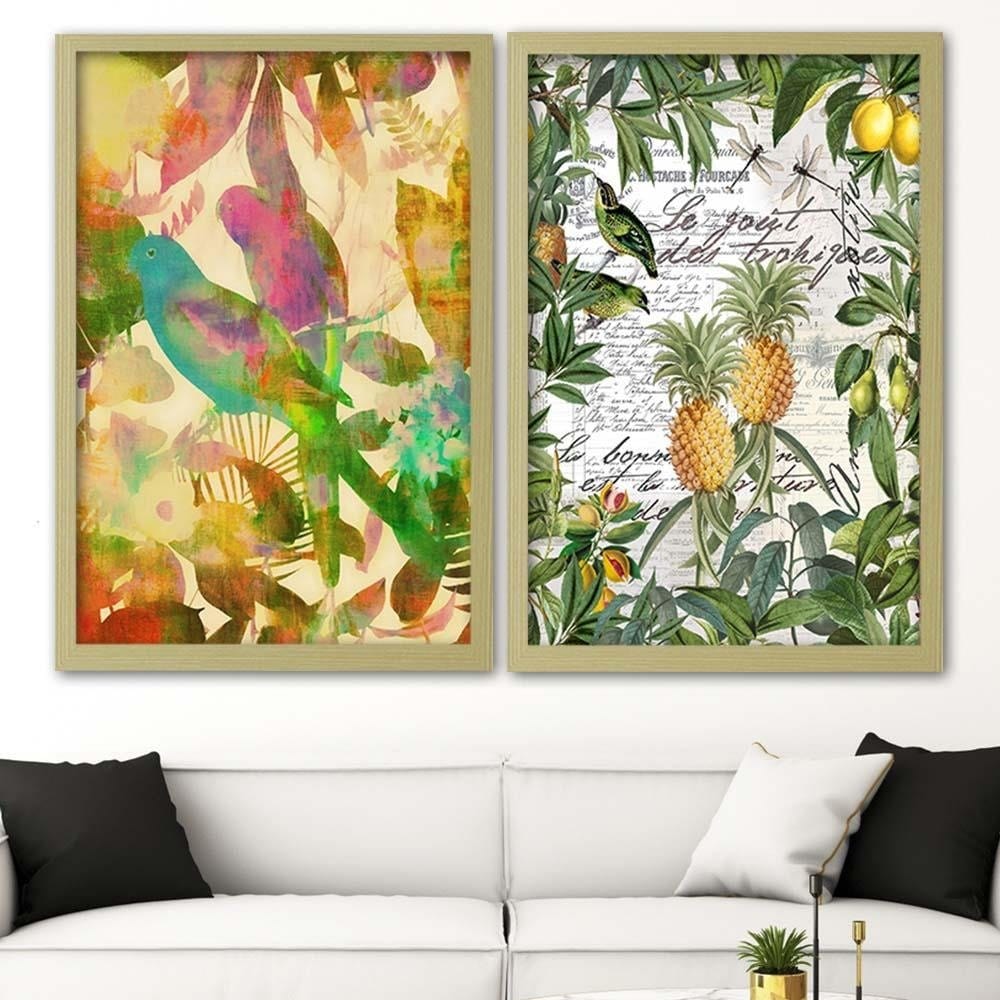 Glezna bēšā rāmī - Exoticism Home Trends DECO
