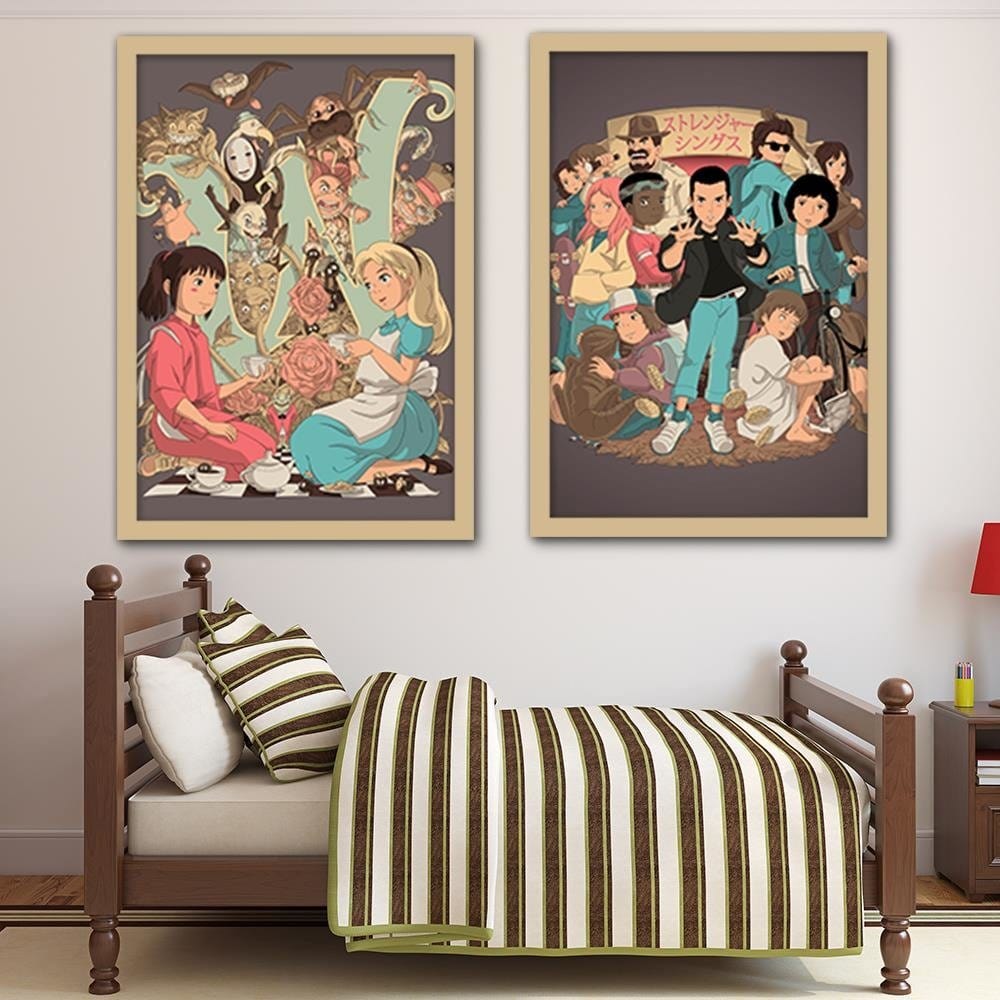 Glezna bēšā rāmī - Fairytale Tea Home Trends DECO
