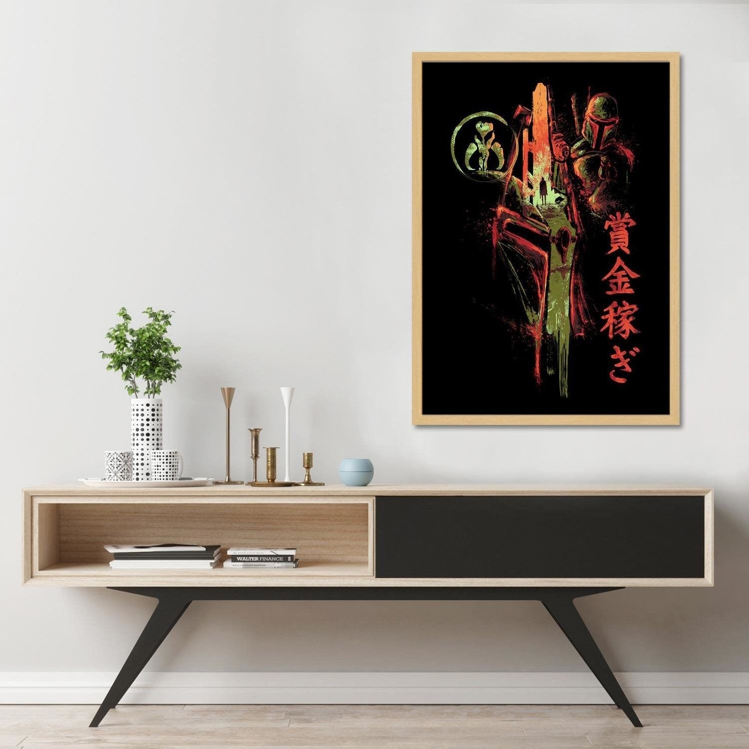Glezna bēšā rāmī - Famous Film Sci-Fi Red Home Trends DECO