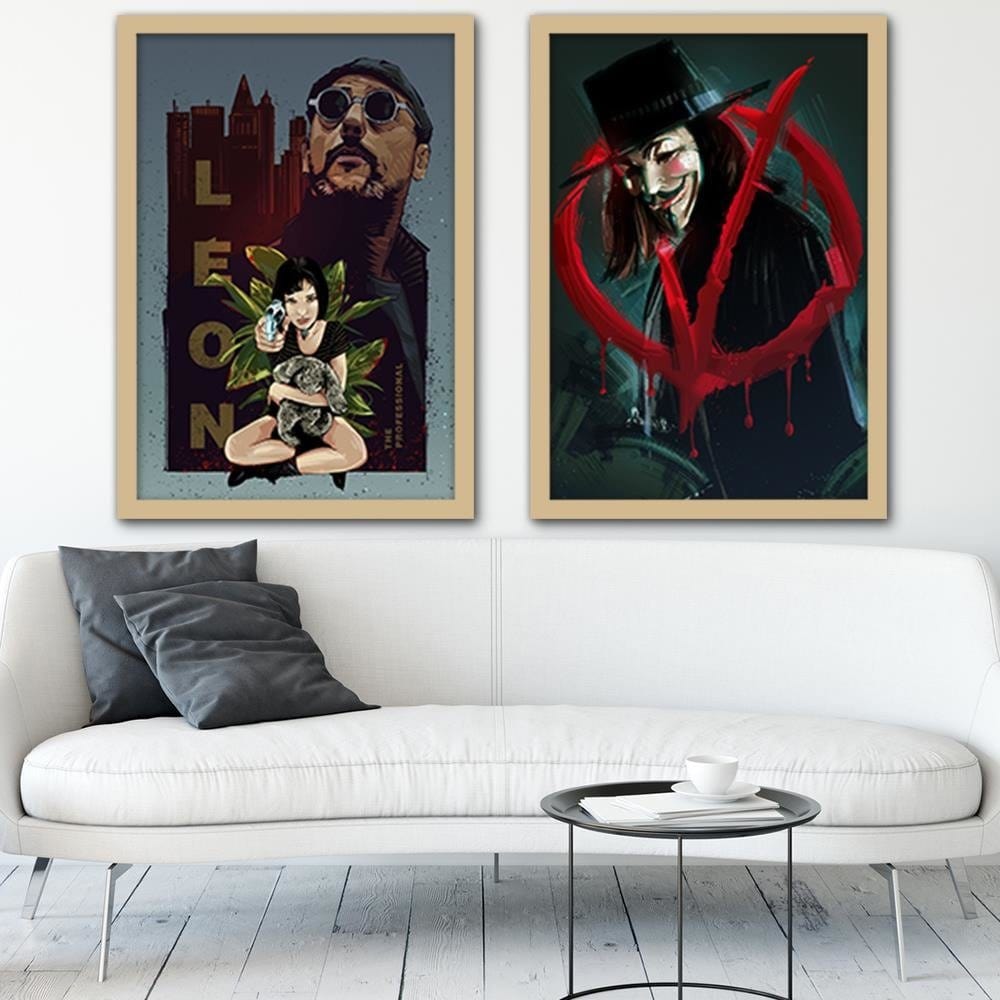 Glezna bēšā rāmī - Famous Movie Home Trends DECO