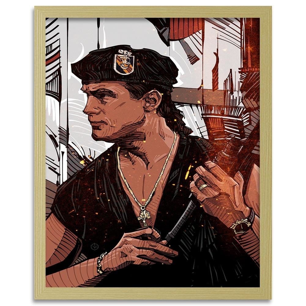 Glezna bēšā rāmī - Famous Movie Red Home Trends DECO