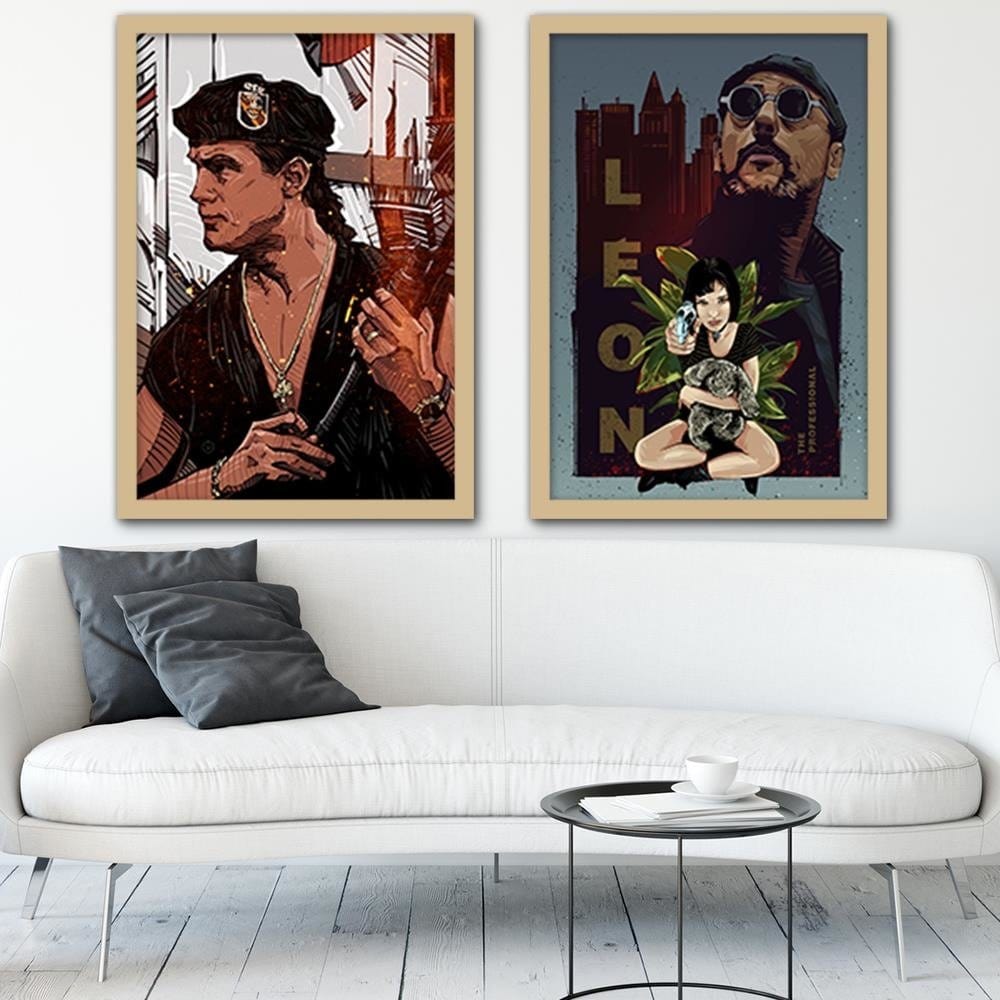 Glezna bēšā rāmī - Famous Movie Red Home Trends DECO