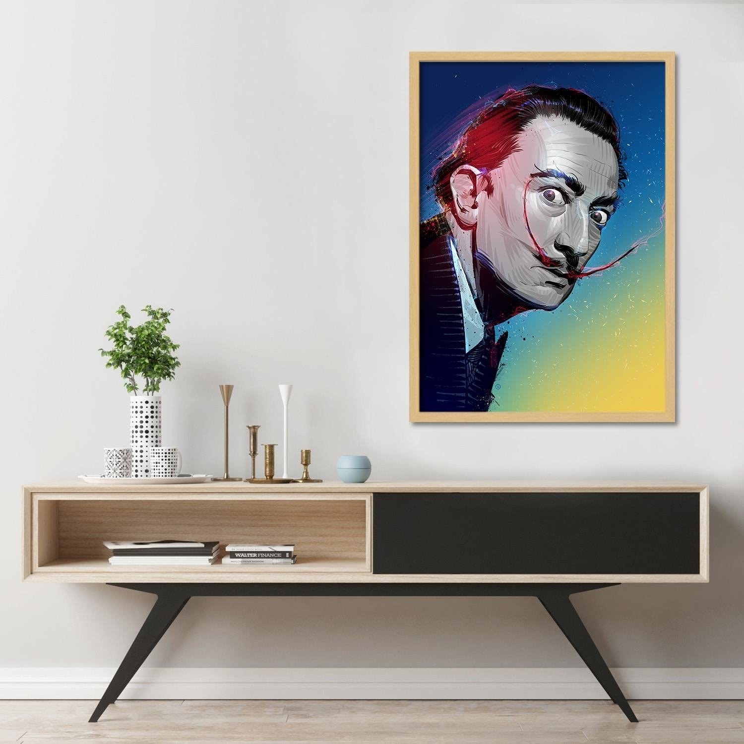 Glezna bēšā rāmī - Famous Painter Home Trends DECO