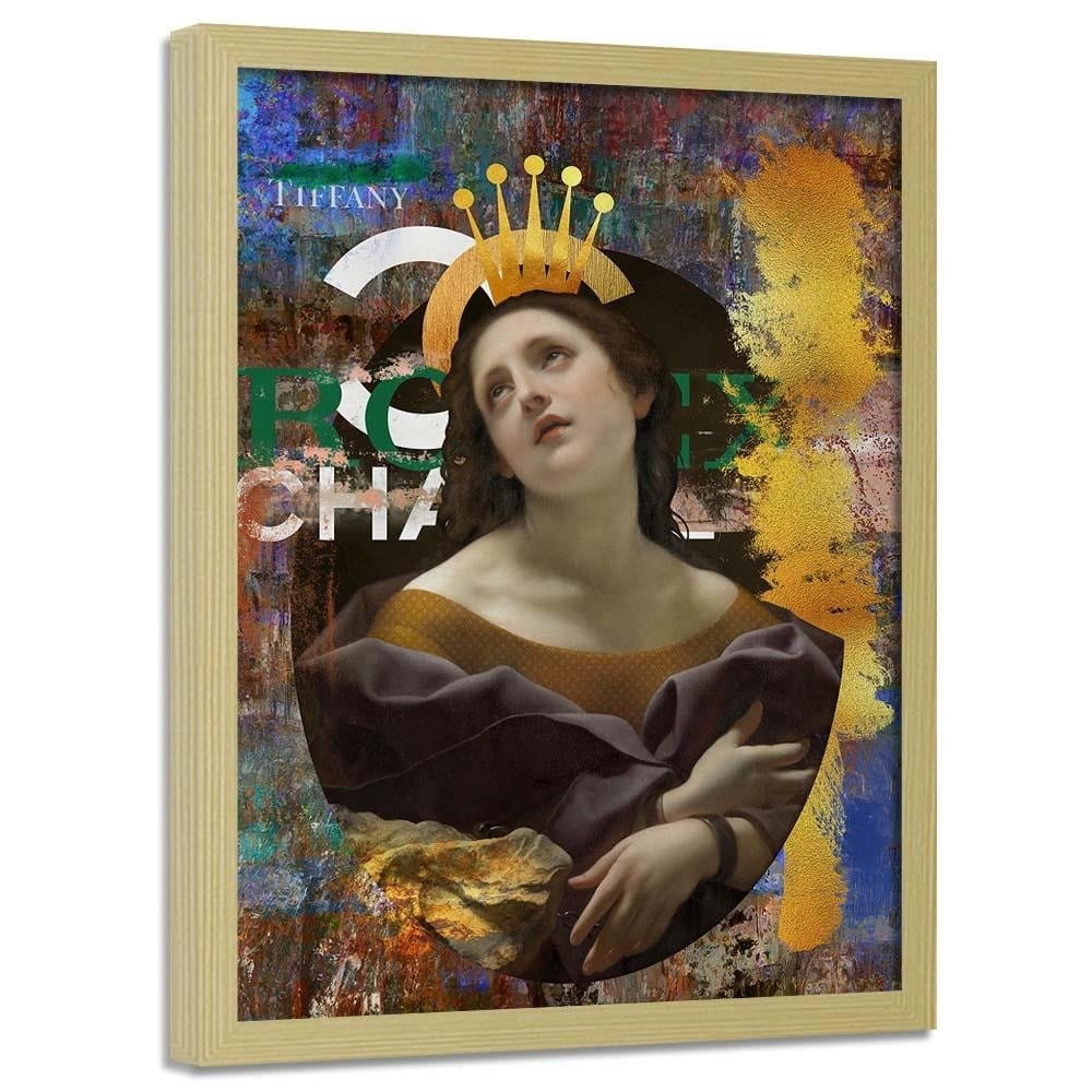 Glezna bēšā rāmī - Fashion Artwork Home Trends DECO