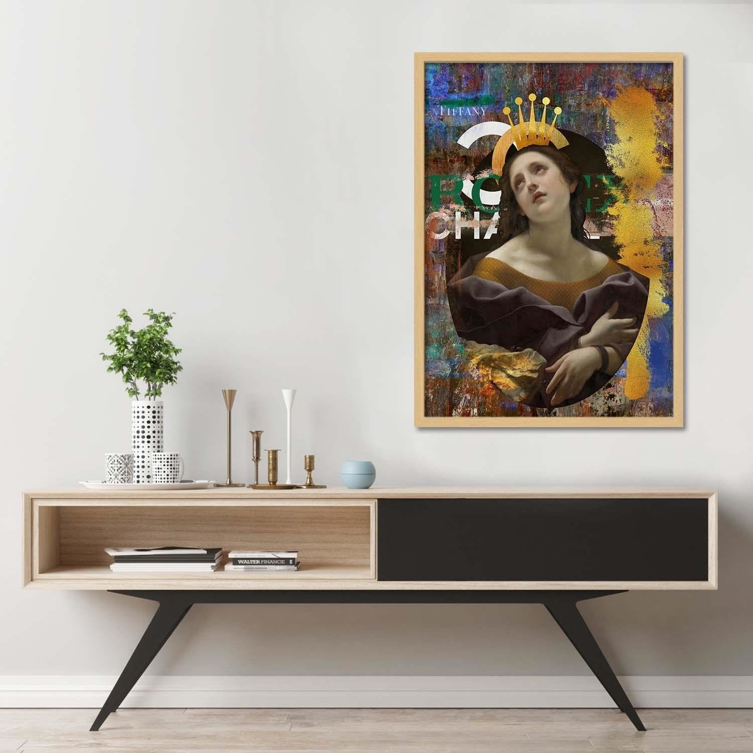 Glezna bēšā rāmī - Fashion Artwork Home Trends DECO
