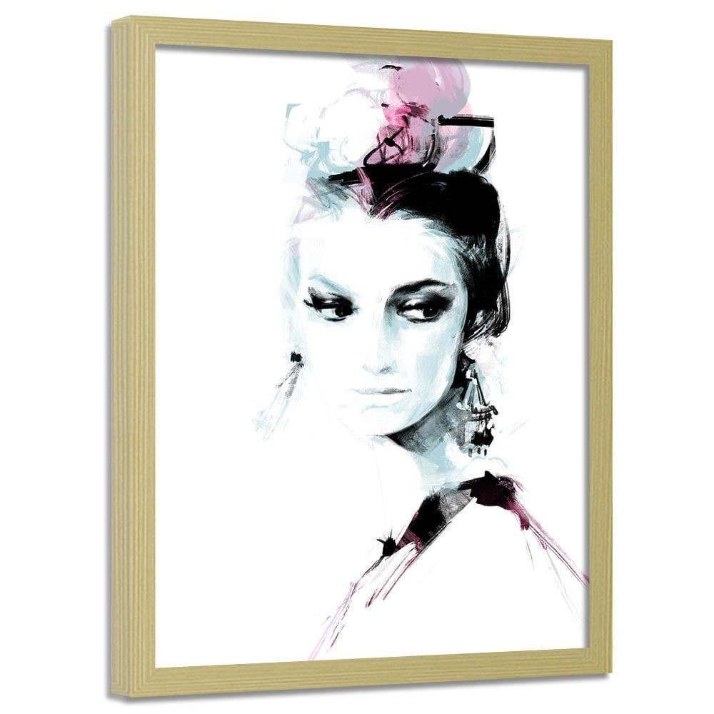 Glezna bēšā rāmī - Fashion Beauty Home Trends DECO