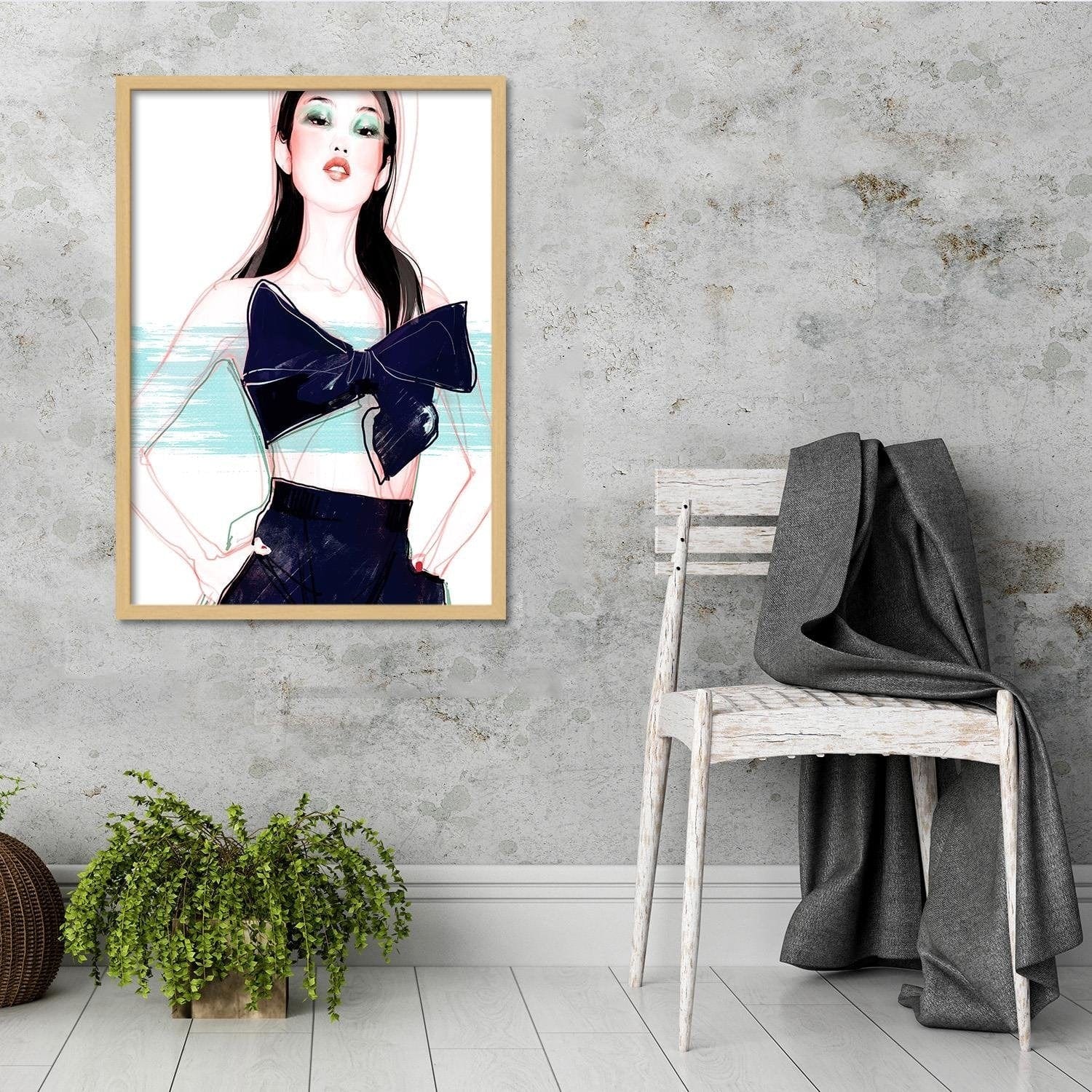 Glezna bēšā rāmī - Fashion Beauty Image Home Trends DECO