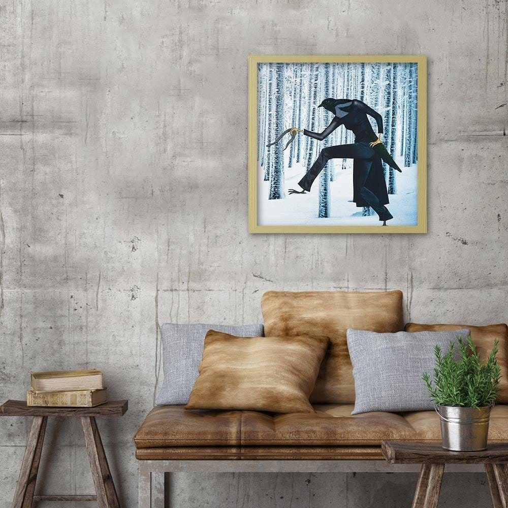 Glezna bēšā rāmī - Female Raven Home Trends DECO